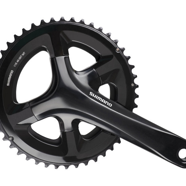 Crankstel 2 x 11 speed Shimano Road FC-RS510 - 172,5 50-34T met holle as - zwart