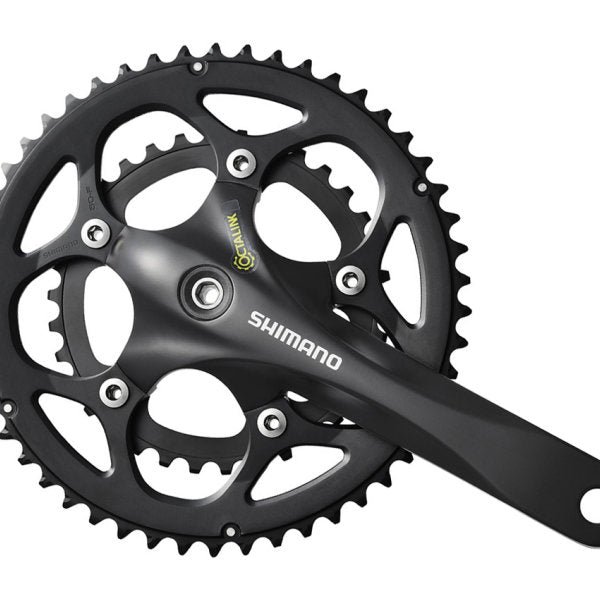 Crankstel 2 x 9 speed Shimano Road FC-RS345 - 175 50-34T Octalink - zwart