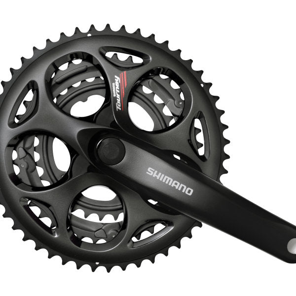 Crankstel 7 8 speed Shimano Tourney FC-A073 - 170 50-39-30T met vierkante as - zwart