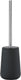 Zone denmark nova toiletborstel met houder - wc borstel vrijstaand - toilet badkamer accessoires - porselein - 37 x 10,3 cm - zwart