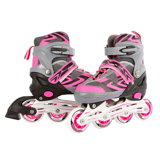 Kinder skeelers roze grijs, maat 29-32