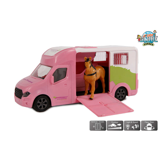 Kids globe paardentruck die cast roze