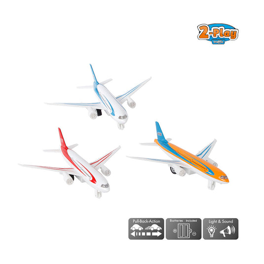 2-play vliegtuig met licht geluid