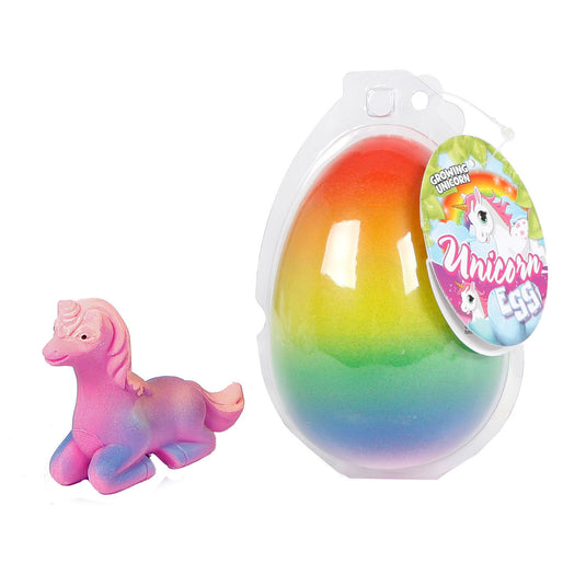 Unicorn eenhoorn groei-ei, 11cm