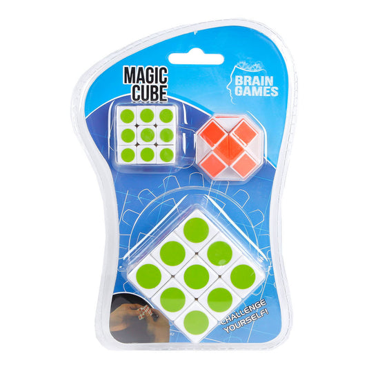 Van manen puzzelkubus set van 3 - breinbreker speelgoed voor kinderen.