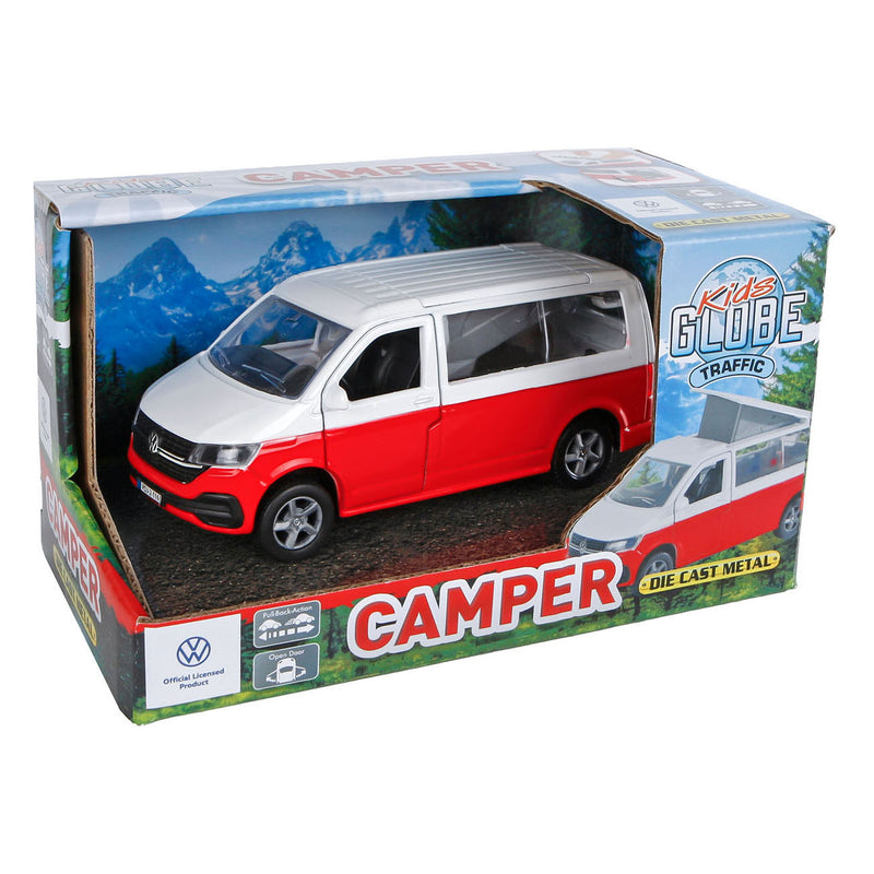 Load image into Gallery viewer, Kids globe vw transporter camper pull back 13,5cm
