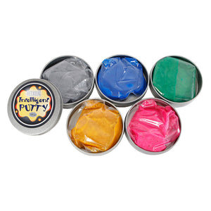 Intelligent putty metallic in blikje, 40gram