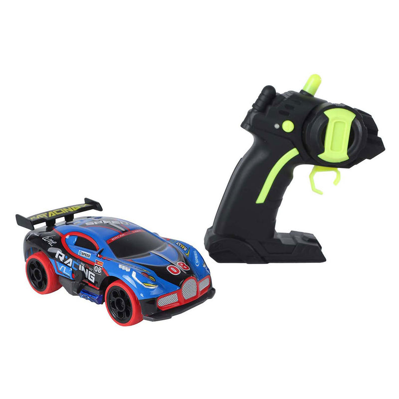 Load image into Gallery viewer, Rc roadstar bestuurbare rally auto met licht 2.4ghz blauw, 13cm

