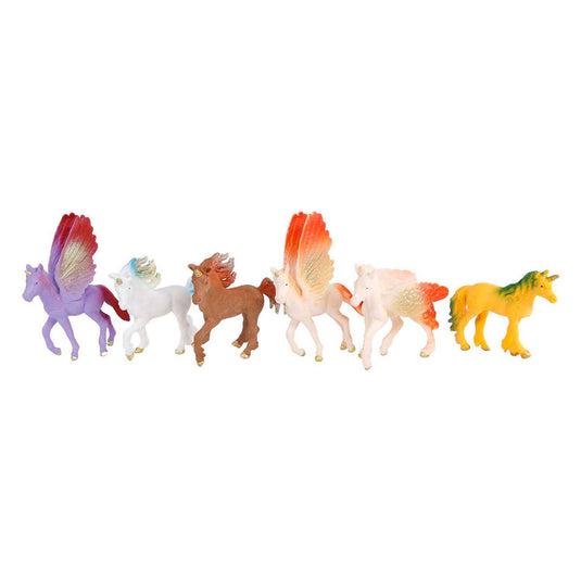 Eenhoorn speelfiguur kleur, 9cm