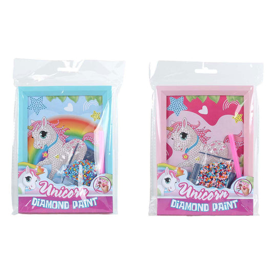 Unicorn diamond painting eenhoorn met fotolijst