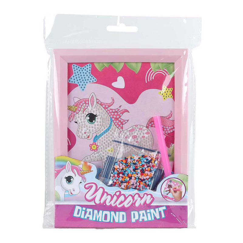 Load image into Gallery viewer, Unicorn diamond painting eenhoorn met fotolijst
