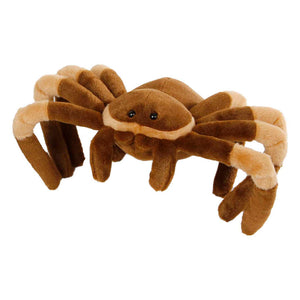 Jungle expedition knuffel pluche - spin bruin, 23cm