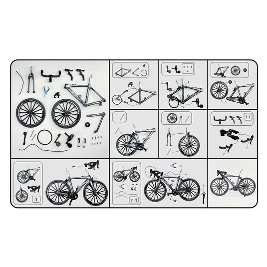 Racefiets die-cast bouwpakket, 19,5cm
