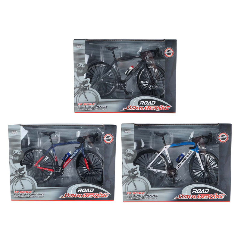 Load image into Gallery viewer, Racefiets die-cast kleur
