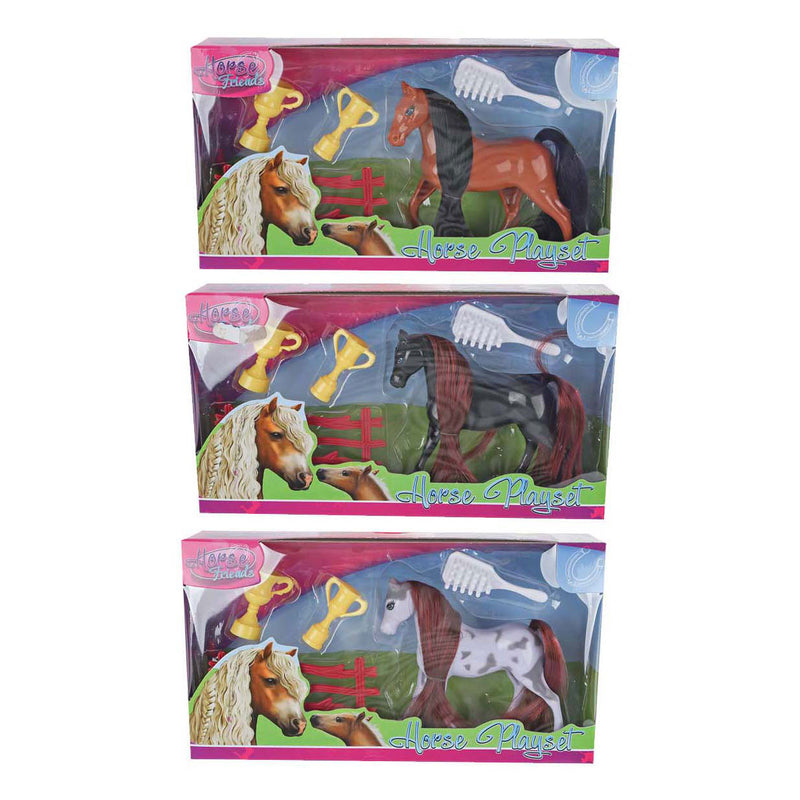 Load image into Gallery viewer, Horse friends speelfiguur paard met bekers
