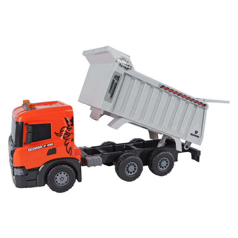 Afbeelding laden in galerijviewer, 2-play scania vrachtwagen kiepwagen frictie met licht en geluid
