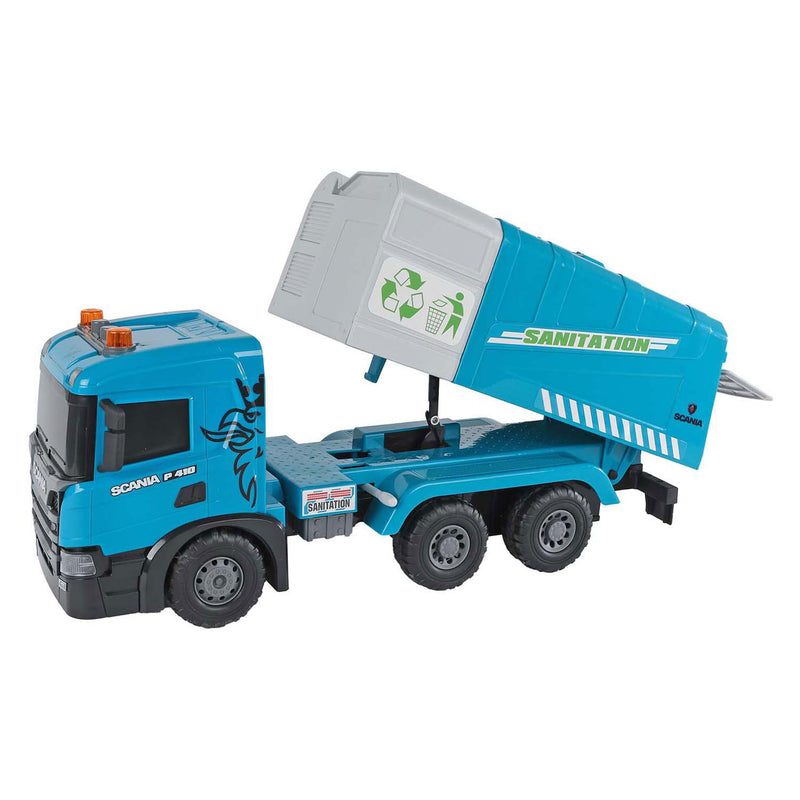 Afbeelding laden in galerijviewer, 2-play scania vrachtwagen vuilniswagen frictie met licht en geluid
