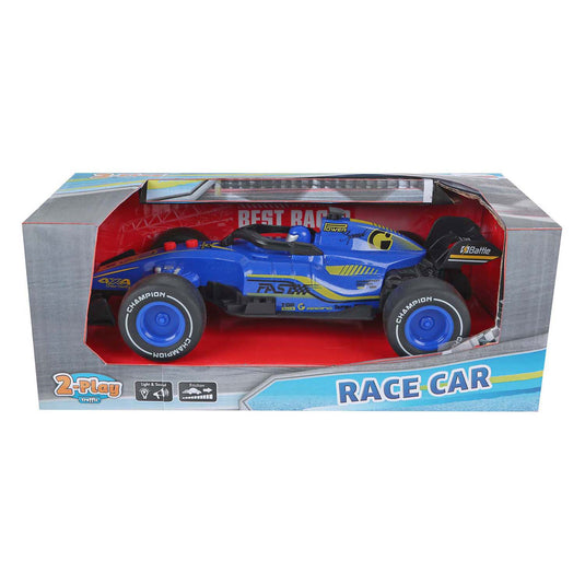 2-play formula race auto frictie met licht en geluid, 19cm
