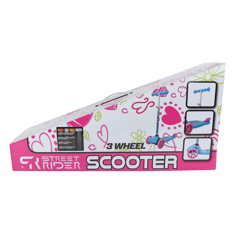 ギャラリービューアに画像をロードする, Street rider 3-wiel step met verstelbaar stuur abec 7 roze
