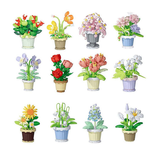 Bloemen bouwset plant in pot - 365dlg.
