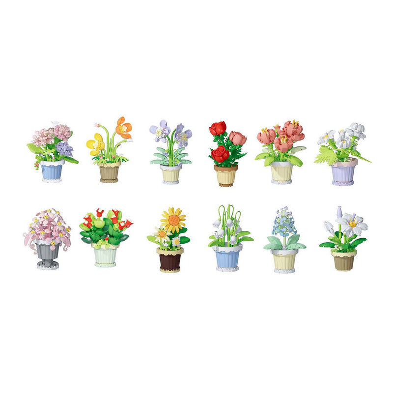 Load image into Gallery viewer, Bloemen bouwset plant in pot - 365dlg.
