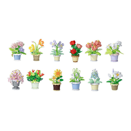 Bloemen bouwset plant in pot - 365dlg.