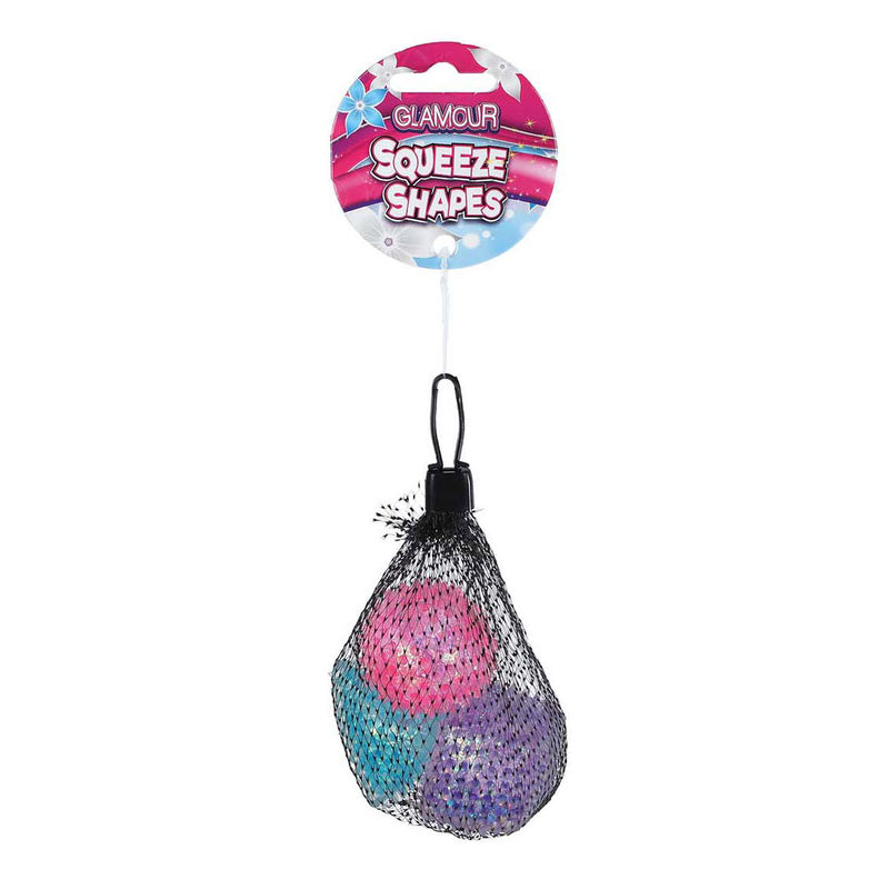 Chargez l'image dans la visionneuse de la galerie, Glamour antistress knijpvormpjes 4cm, 3st.
