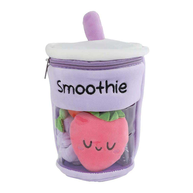 Afbeelding laden in galerijviewer, Fluffy menu pluche smoothie met 3 stuks fruit 25cm 3 assorti
