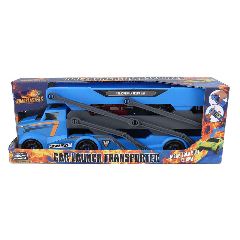 Load image into Gallery viewer, Roadblasters vrachtwagen met 2 autos - lanceerfunctie

