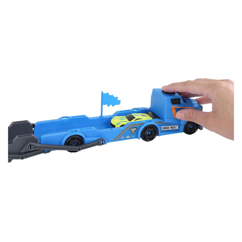 Load image into Gallery viewer, Roadblasters vrachtwagen met 2 autos - lanceerfunctie
