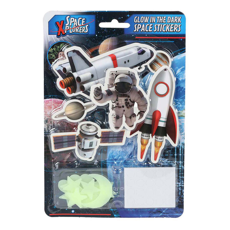 Load image into Gallery viewer, Space xplorers glow in the dark stickers - 21st.
