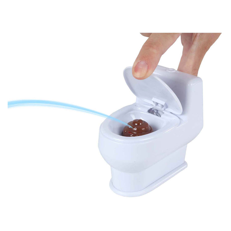 Load image into Gallery viewer, Poo toilet met drol waterspuitend 10cm
