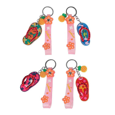 Sleutelhanger strand plezier teenslipper