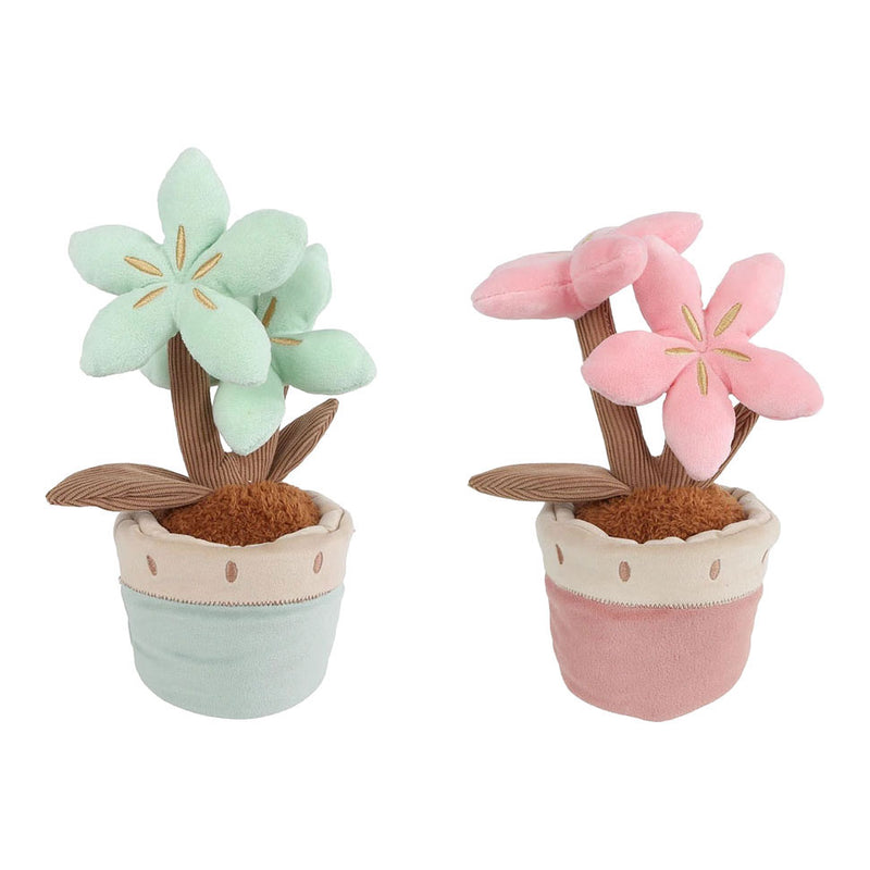 ギャラリービューアに画像をロードする, Take me home plant pluche met 2 bloemen l - 24cm
