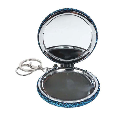 Glamour spiegeltje diamantjes - 7,5cm