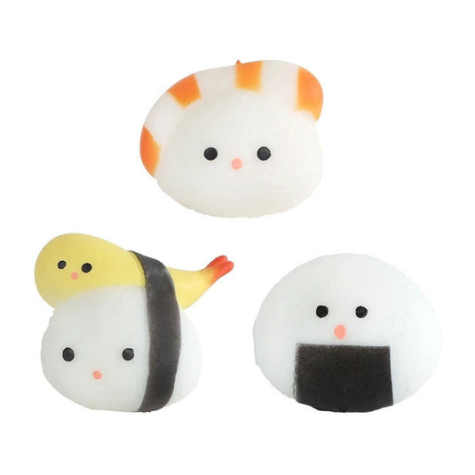 Kawaii squishy sushi vriendje in take away doosje 5cm
