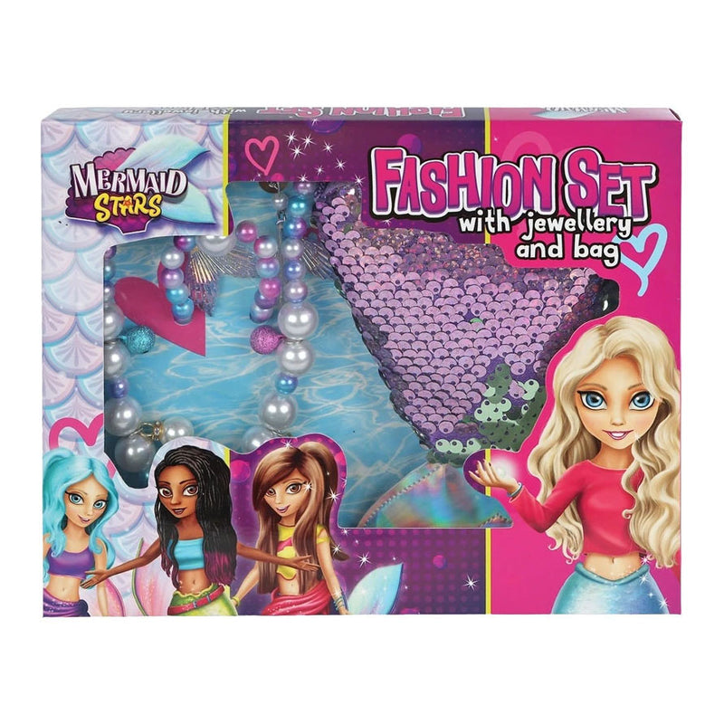 Chargez l'image dans la visionneuse de la galerie, Mermaid stars modeset met sieraden en glittertas
