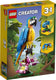 Lego creator 3in1 exotische papegaai - kikker - vis dieren speelgoed set voor kinderen - 31136