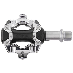 Pedalen exustar e-pm211 (spd) alu zwart