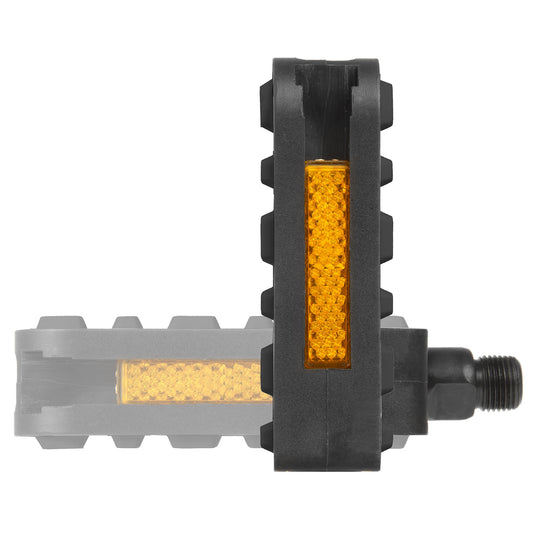 Exustar pedaalset voor vouwfiets steady f1 opklapbaar - zwart