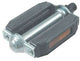 Pedaalset Holland model met stalen as en reflectors zilver zwart