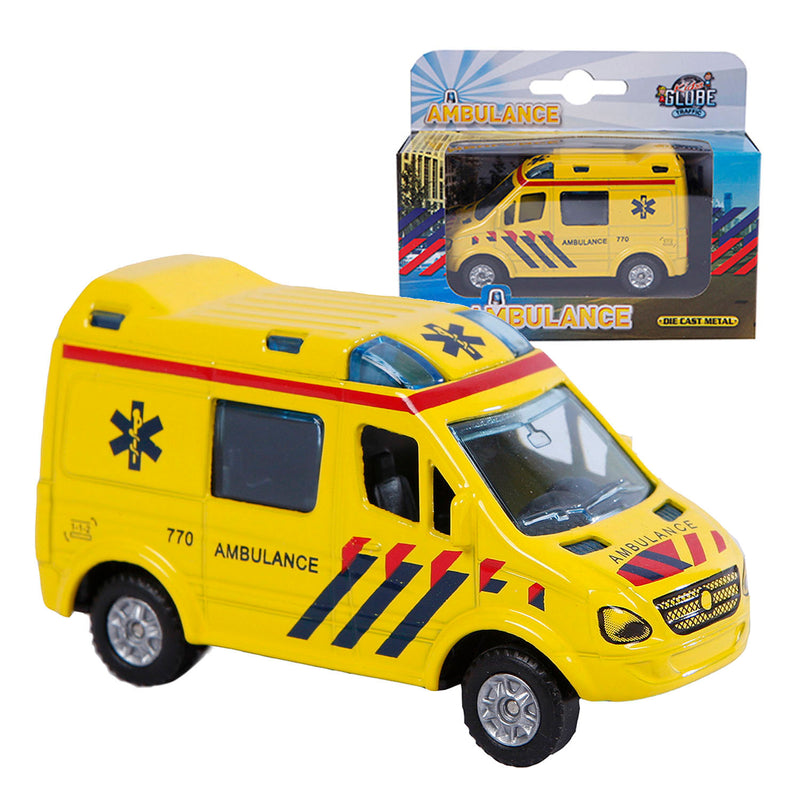 Afbeelding laden in galerijviewer, Kids globe die-cast ambulance nl
