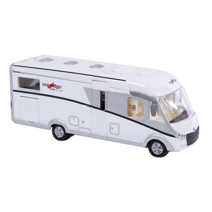 Kids globe die-cast carthago camper met licht, 16cm