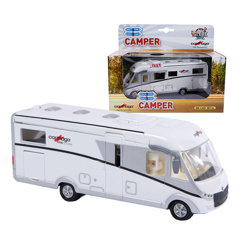 Load image into Gallery viewer, Kids globe die-cast carthago camper met licht, 16cm
