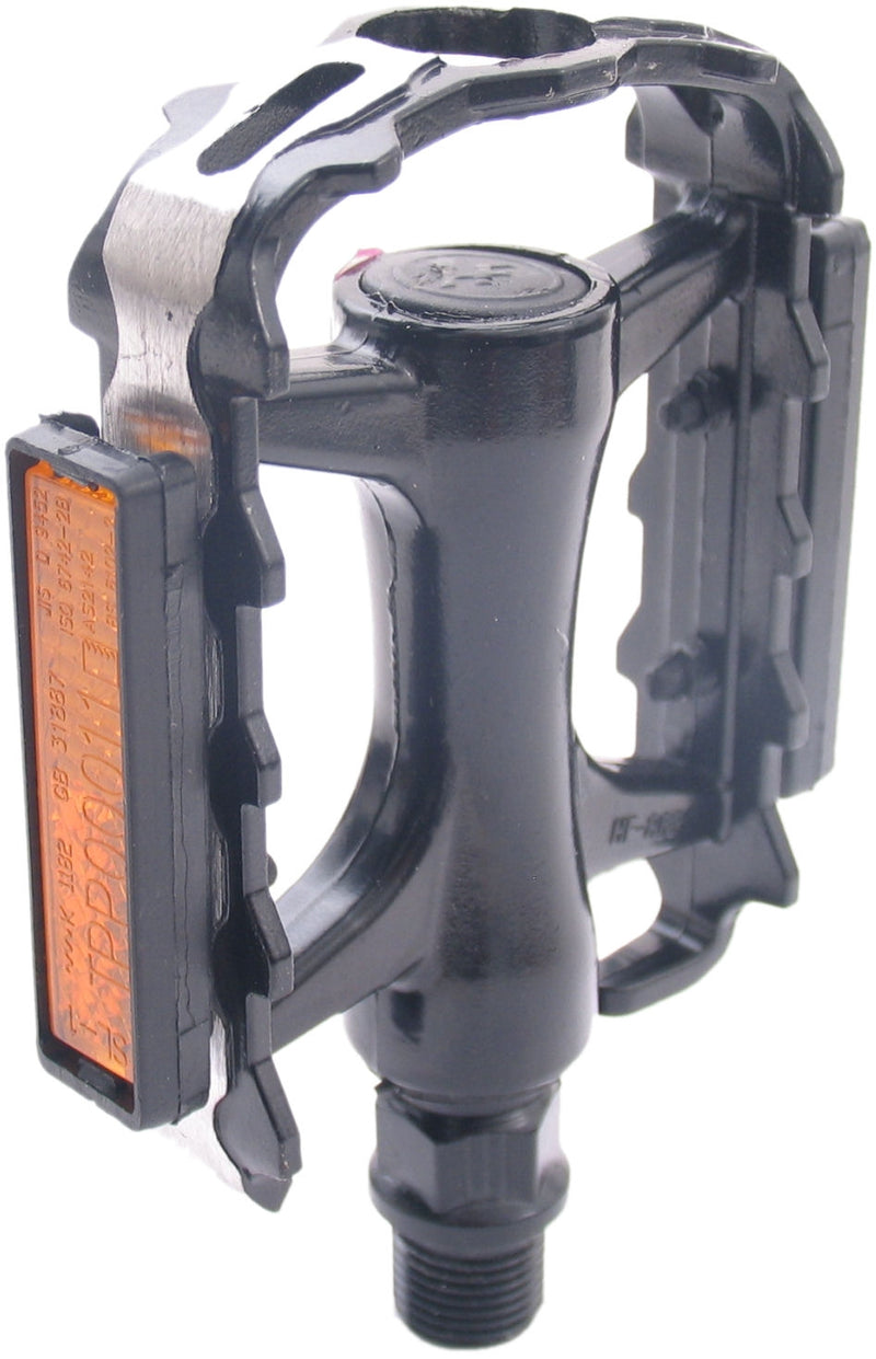 Load image into Gallery viewer, Edge Pedaalset MTB Low Profile met polish zijkant aluminium zwart
