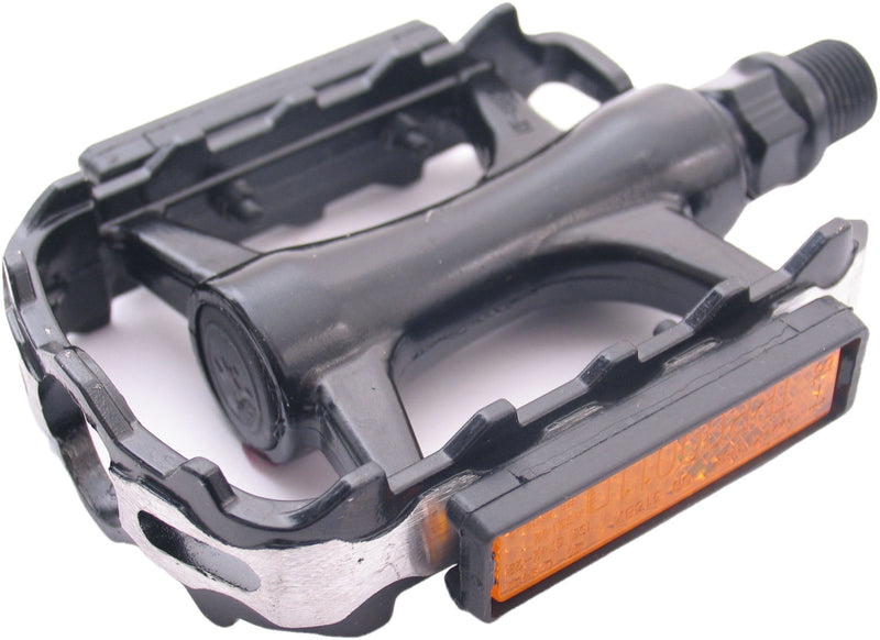 Load image into Gallery viewer, Edge Pedaalset MTB Low Profile met polish zijkant aluminium zwart
