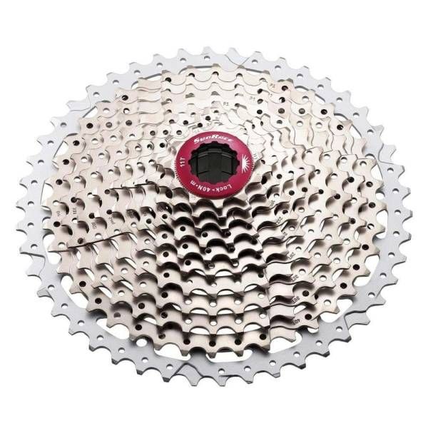 Sunrace csmx8 cassette 11 speed 11-46 tands zilver in box