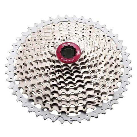 Sunrace csmx8 cassette 11 speed 11-46 tands zilver in box