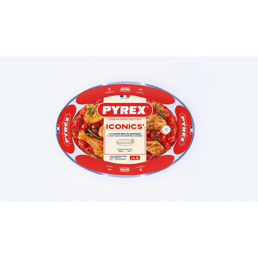 Pyrex ovenschaal ovaal 3l 35x24cm
