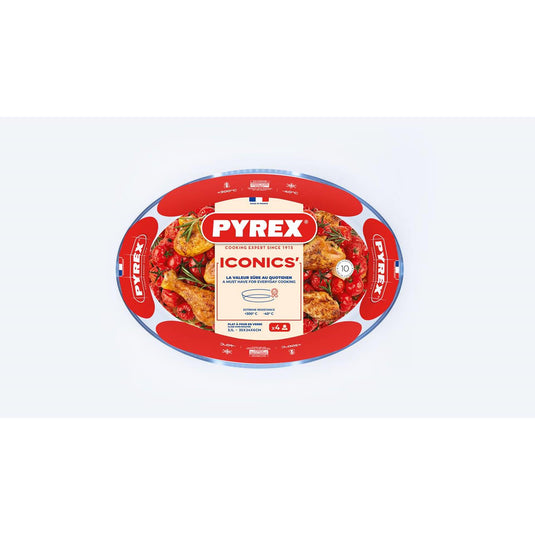 Pyrex ovenschaal ovaal 3l 35x24cm